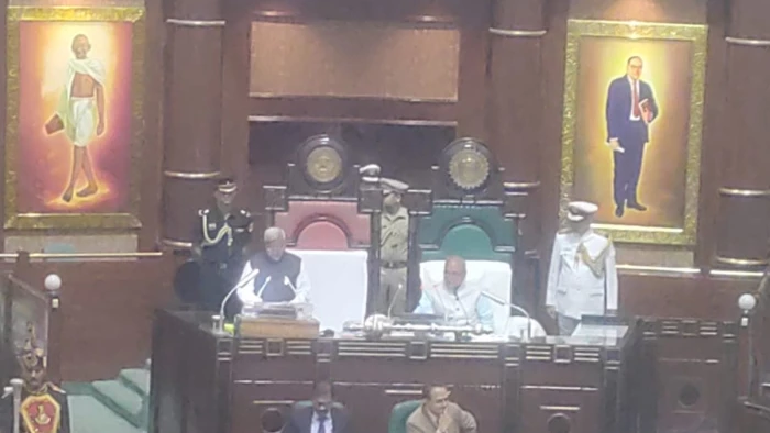 MP Budget Session 2025: एमपी विधानसभा में राज्यपाल के अभिभाषण के साथ बजट सत्र की शुरुआत, कांग्रेस का विरोध प्रदर्शन