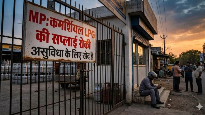 MP के कई शहरों में कमर्शियल LPG की सप्लाई रोकी, घरेलू एलपीजी की बुकिंग बढ़ी