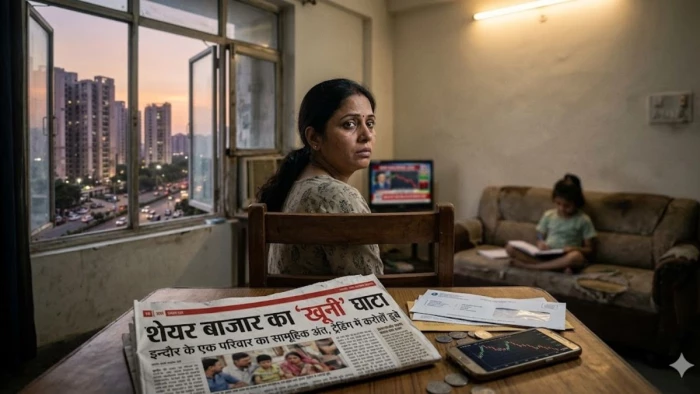 शेयर बाजार का 'खूनी' घाटा... मकान बेचकर किया था निवेश, पैसे डूबे तो पत्नी की हत्या कर मैकेनिक ने दी जान