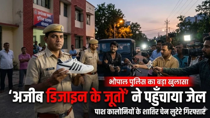 भोपाल में 'अजीब डिजाइन के जूतों' ने पहुंचाया जेल, पॉश कॉलोनियों में आतंक मचाने वाले चेन लुटेरे गिरफ्तार