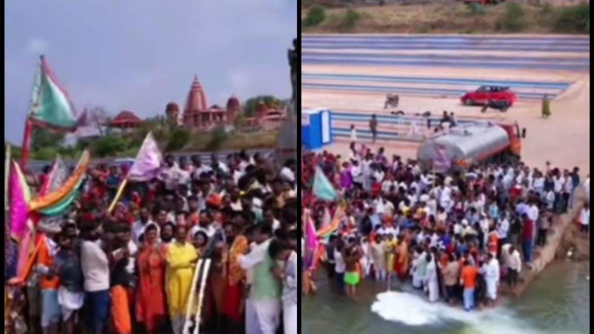 सीहोर के सातदेव में संपन्न हुआ 21 दिवसीय भव्य महायज्ञ, 11 हजार लीटर दूध से हुआ मां नर्मदा का अभिषेक