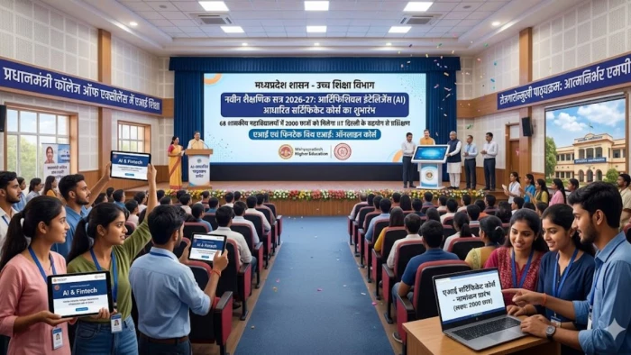 भविष्य की नौकरियों के लिए तैयार होगा MP, 68 महाविद्यालयों में शुरू होंगे AI और फिनटेक सर्टिफिकेट कोर्स