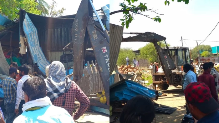 भोपाल में बड़ा तालाब पर गरजा बुलडोजर, हलालपुर में फार्म हाउस और टीनशेड जमींदोज; 63 कब्जे रडार पर
