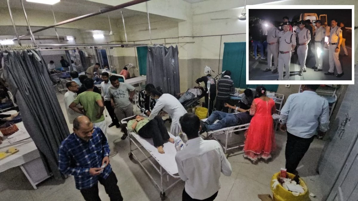 मध्य प्रदेश के शाजापुर में भीषण हादसा… डंपर से टक्कर के बाद गड्ढे में गिरी इंदौर से गुना जा रही बस, 3 की मौत