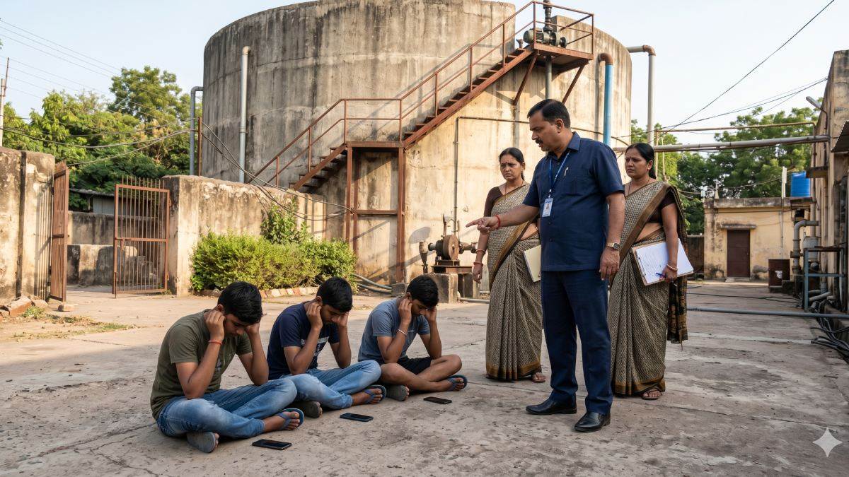 ग्वालियर में व्यूज के लिए किशोरों ने फैलाई पानी की टंकी में सांप की अफवाह, नगर निगम को रोकनी पड़ी सप्लाई, अधिकारियों ने लगवाई क्लास