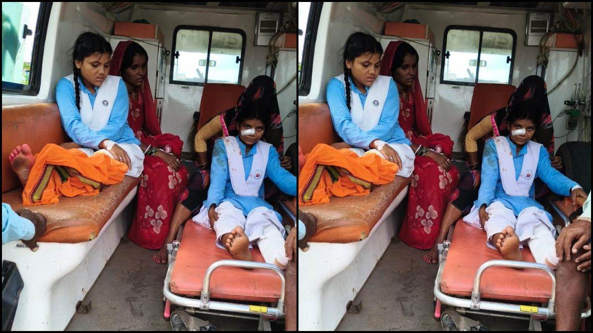 उमरिया में स्कूल जा रही दो छात्राएं सड़क हादसे में घायल, प्राथमिक इलाज के बाद कटनी रेफर