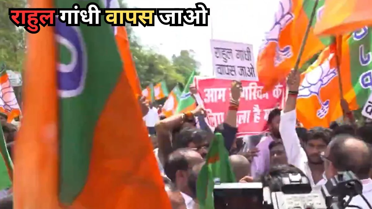 रायबरेली में मंत्री दिनेश प्रताप सिंह ने रोका राहुल गांधी का काफिला, कहा- कांग्रेस ने PM Modi की मां को गाली दी, मांफी मांगे