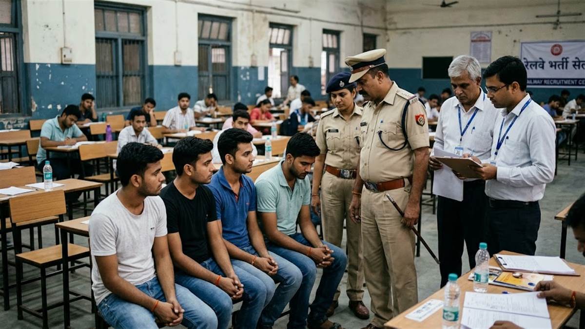 रतलाम में रेलवे भर्ती परीक्षा में फर्जीवाड़ा, यूपी-बिहार के पांच गिरफ्तार, दो वास्तविक अभ्यर्थी फरार