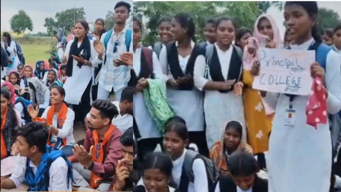 छत्तीसगढ़ के डौंडीलोहारा कॉलेज में हंगामा, छात्र बोले- सुविधाएं दो या प्राचार्य हटाओ; टीसी की धमकी पर गरमाया मामला