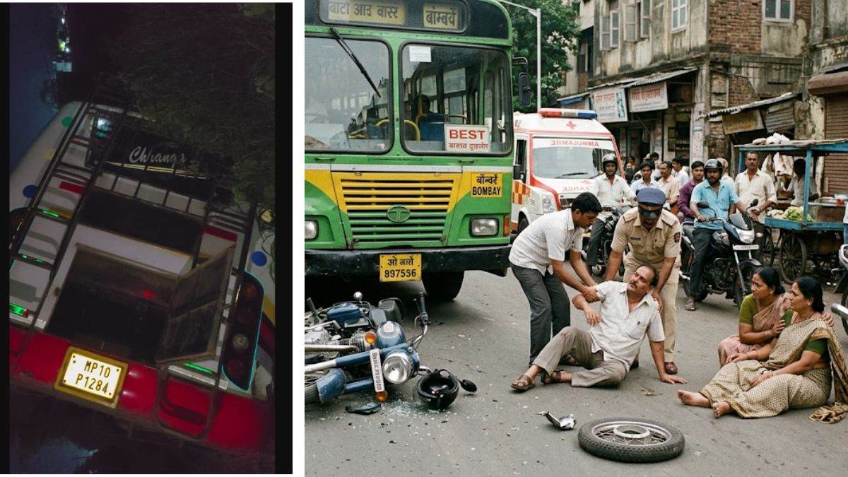 झाबुआ में भीषण सड़क हादसा : बस की टक्कर से बाइक सवार वृद्ध दंपती की दर्दनाक मौत