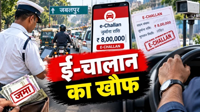 जबलपुर के ड्राइवरों में कार्रवाई का खौफ नहीं, आठ लाख को भेजे ई-चालान, 2.13 ने किया जमा