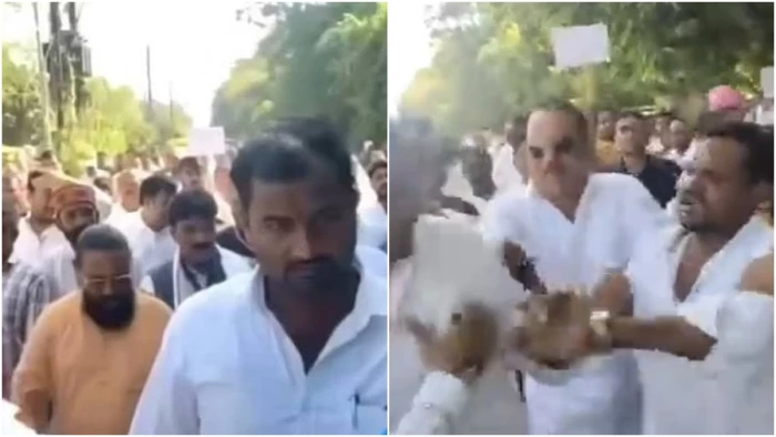 दतिया में आंदोलन के दौरान भिड़े विधायक प्रीतम सिंह के समर्थक, भाजपा सरकार के खिलाफ भी लगा दिए नारे