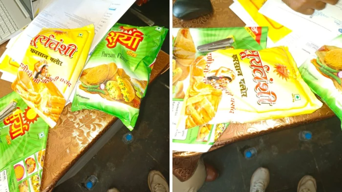 रायपुर के बाजार में ग्राहकों को भ्रमित करने का खेल, 'सूर्यवंश' ब्रांड बेसन की नकल कर 'सूर्यवंशी' बनाया, दो पर FIR दर्ज