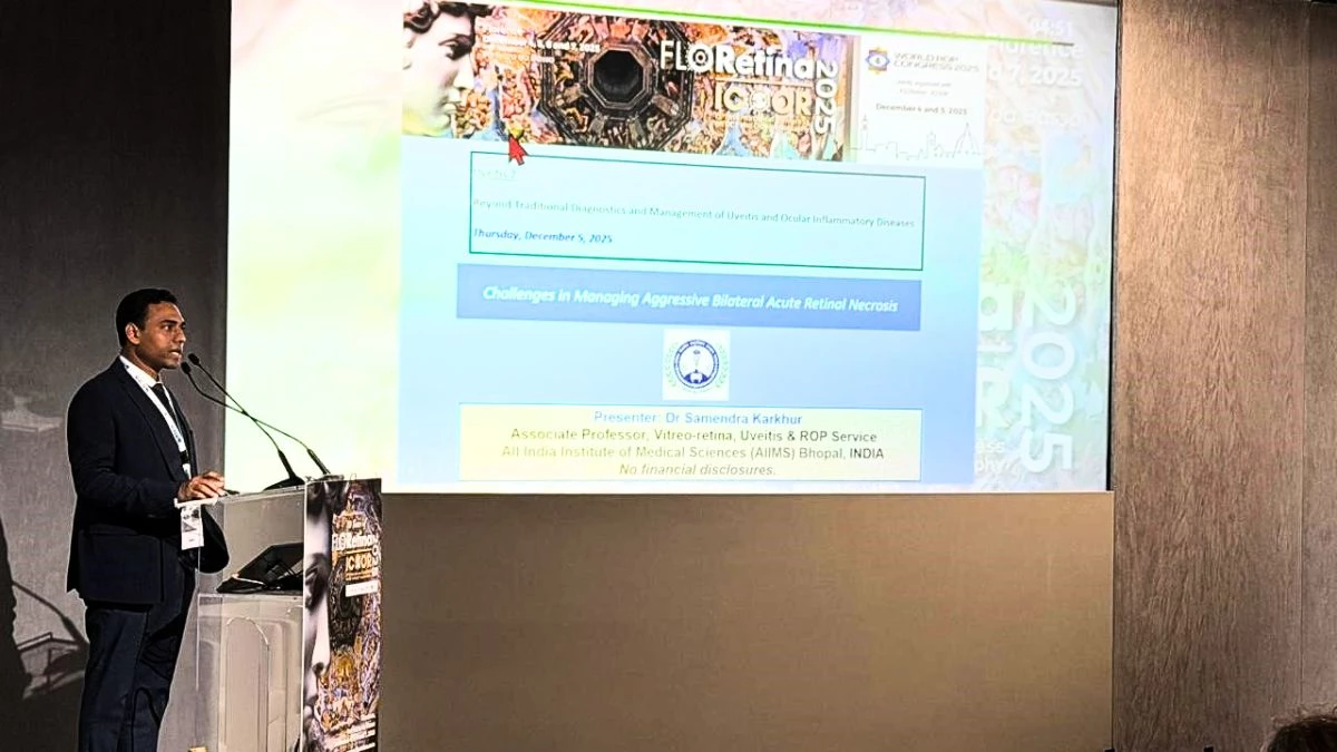 बिना जांच स्टेरायड का इस्तेमाल छीन सकता है आंखों की रोशनी, 'Floretina 2025' में बोलें भोपाल AIIMS के डॉ. समेंद्र कारखुर