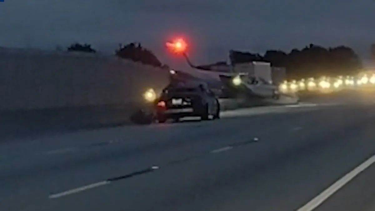 हाईवे पर इमरजेंसी लैंडिंग कर रहा था पायलट, उसी दौरान तेज रफ्तार कार से टकराया प्लेन, हादसे का वीडियो वायरल