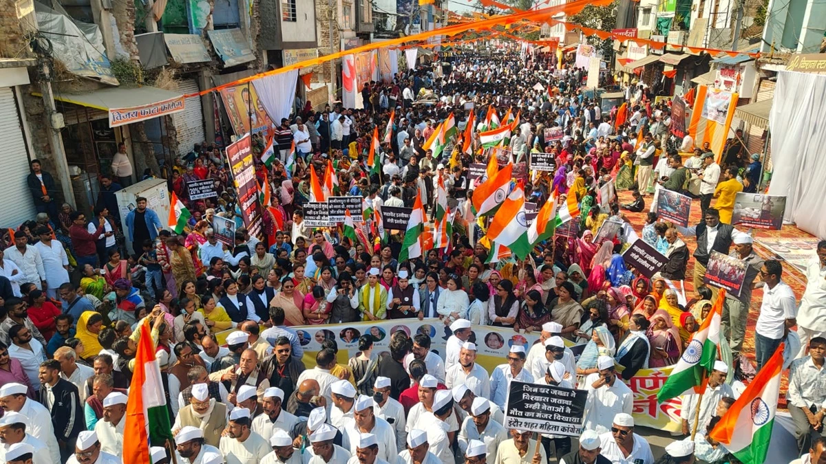 भागीरथपुरा कांड पर इंदौर में कांग्रेस की न्याय यात्रा, दिग्विजय सिंह ने की न्यायिक जांच की मांग