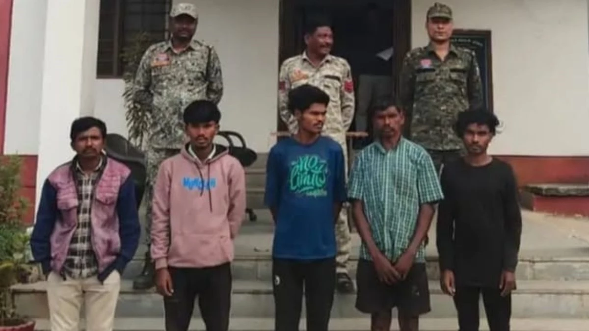 दंतेवाड़ा पुलिस की बड़ी कार्रवाई, 56 मवेशियों के साथ 5 तस्कर गिरफ्तार, तेलंगाना ले जाने की साजिश नाकाम