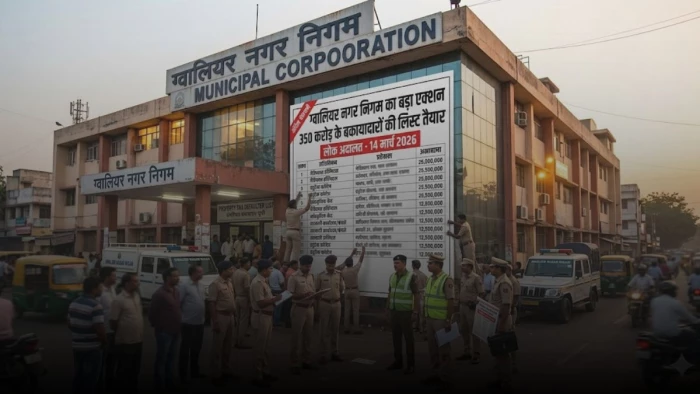 ग्वालियर नगर निगम का बड़ा एक्शन... 350 करोड़ के बकायादारों की लिस्ट तैयार, 14 मार्च की लोक अदालत में होगी वसूली