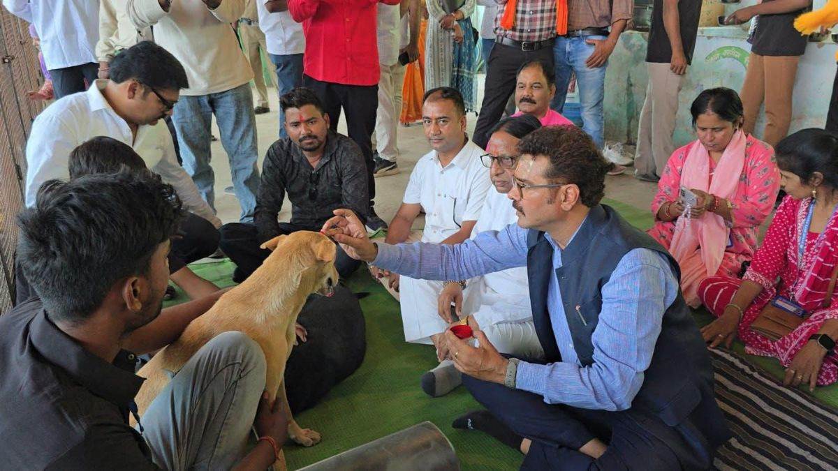 नसबंदी से पहले आवारा कुत्तों की हुई आरती और तिलक, जगदलपुर महापौर ने दूध-आहार खिलाकर किया ABC सेंटर का शुभारंभ
