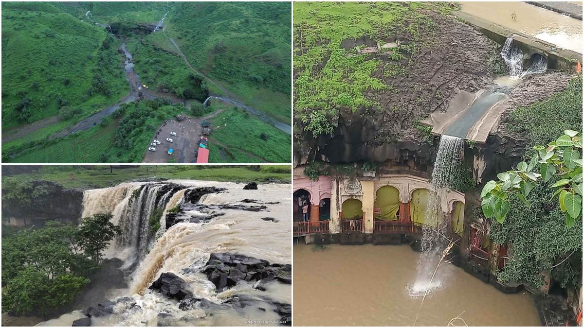 Monsoon Tourist Places in MP: बारिश में पर्यटकों को लुभाने लगा सैलाना के केदारेश्वर महादेव मंदिर का झरना