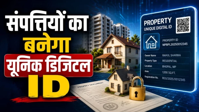 एमपी में देश का पहला अनोखा प्रयोग, संपत्तियों का बनेगा यूनिक डिजिटल ID, एक ही पोर्टल पर मिलेगी सभी जानकारी