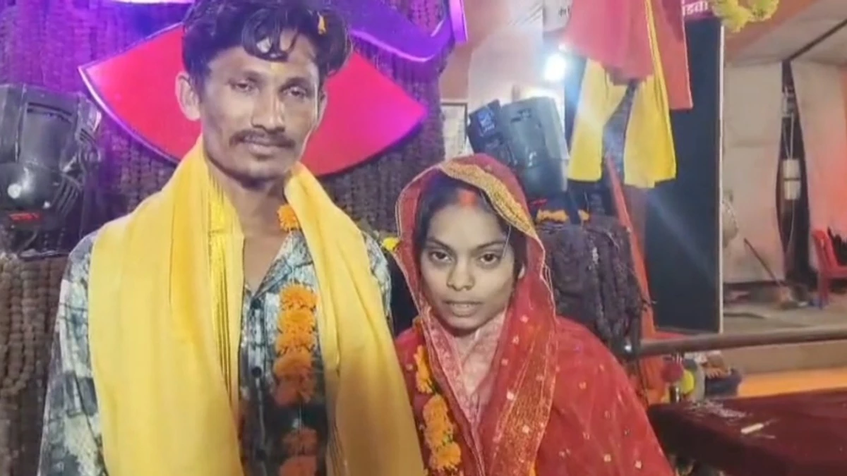 खंडवा में शाजिया बनी शारदा, मंदिर में मयूर के साथ सात फेरे लेकर की शादी