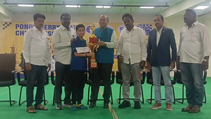 पुडुचेरी में U-13 नेशनल चेस में माधवेन्द्र का दबदबा, 11 राउंड में नौ जीत और दो ड्रॉ के साथ जीता खिताब
