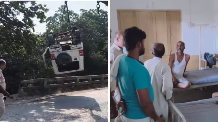 चित्रकूट में भीषण सड़क हादसा: अनियंत्रित होकर पलटी तेज रफ्तार बोलेरो, 2 लोगों की मौके पर मौत, 4 घायल
