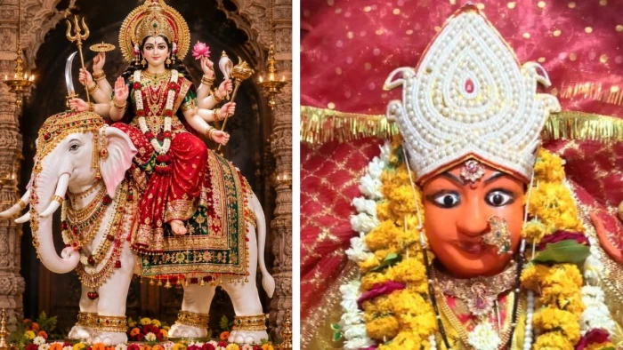 शारदीय नवरात्र... हाथी पर सवार होकर आईं मां दुर्गा, पूरे नौ दिन के रहेंगे नवरात्र, अष्टमी तिथि को लेकर विद्वानों में मतांतर