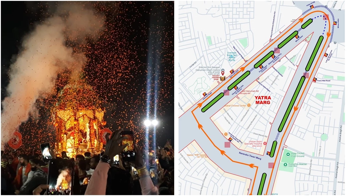 इंदौर में रणजीत हनुमान की प्रभातफेरी कल, फूटी कोठी से महूनाका तक तड़के तीन बजे से बंद रहेगा ट्रैफिक