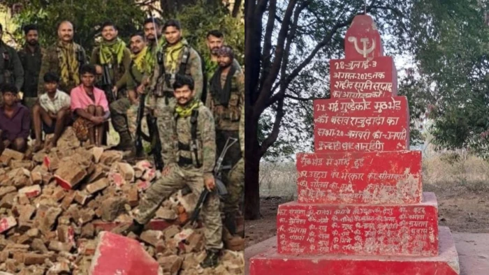 बीजापुर में जवानों का बड़ा एक्शन, कमांडरों के स्मारक ढहे, 5 किलो की IED को धमाके के साथ किया नष्ट