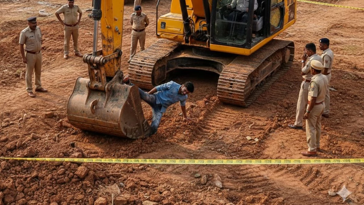 इंदौर में मेट्रो प्रोजेक्ट के इंजीनियर ने पोकलेन चालक को रोका तो युवक को दबाने की कोशिश, घटना का वीडियो वायरल