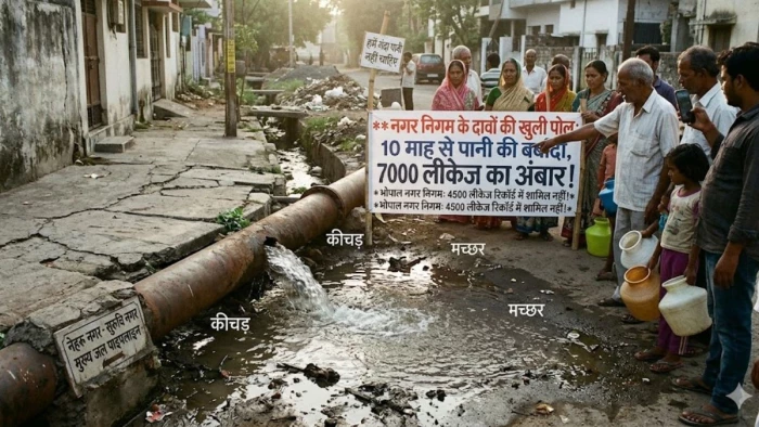नगर निगम के दावों की खुली पोल... भोपाल में 4500 लीकेज का रिकॉर्ड ही गायब, जनता पी रही गंदा पानी