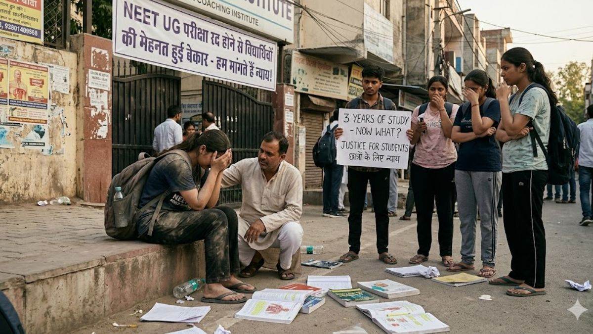 NEET UG रद होने से विद्यार्थियों की मेहनत हुई बेकार, बच्चों में बढ़ा मानसिक दवाब