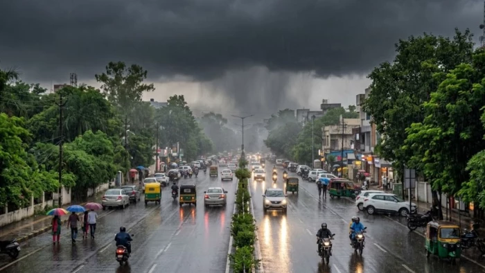 Indore Weather Update: इंदौर में बदला मौसम का मिजाज, दिनभर रिमझिम बारिश, अगले तीन-चार दिन भी तेज बौछारों के आसार