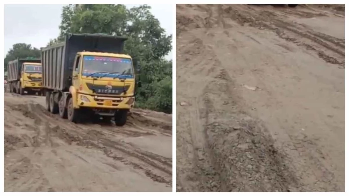 एनएच-45 बना जानलेवा जंजाल! 600 करोड़ की सड़क का बेस कमजोर, 40 किमी मार्ग धंसा, उग्र हुए ग्रामीण