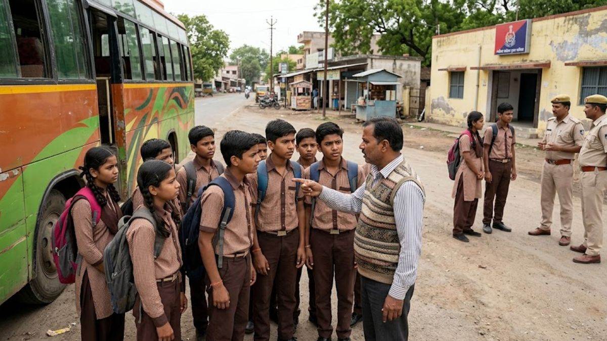 विदिशा में बस किराया बढ़ाने पर छात्रों से विवाद, कंडक्टर ने हाथ पकड़कर उतारा बाहर, छात्र पहुंचे थाने