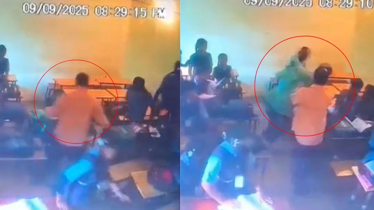 क्लास में पढ़ाना छोड़कर आपस में भिड़े सरकारी टीचर, जमकर हुई पटका-पटकी, डरे छात्र, देखिए Viral Video