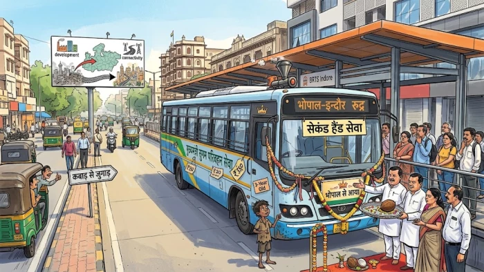 इंदौर की सड़कों पर दौड़ेंगी भोपाल में चल चुकी बसें, तीन साल पुरानी सेकंड हैंड बसों के साथ शुरू होगी ‘मुख्यमंत्री सुगम परिवहन सेवा‘