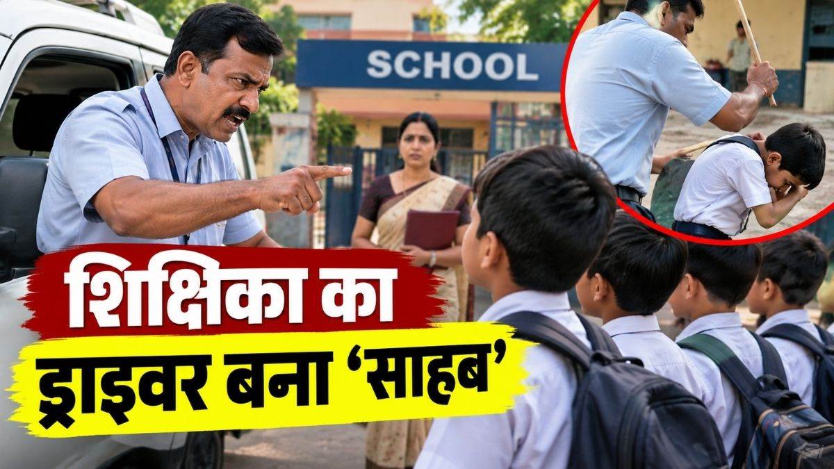जबलपुर में शिक्षिका का ड्राइवर स्कूल पहुंचते ही बन जाता है ‘साहब’, बच्चों को पीटकर करवाता है काम