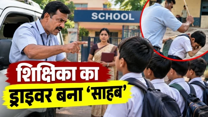 जबलपुर में शिक्षिका का ड्राइवर स्कूल पहुंचते ही बन जाता है ‘साहब’, बच्चों को पीटकर करवाता है काम