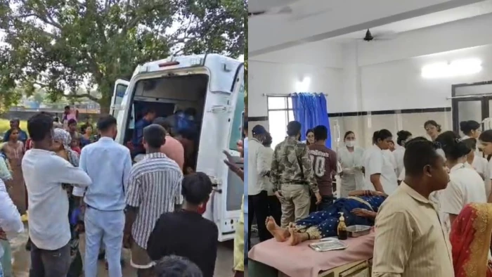 धमतरी में श्रद्धालुओं से भरा वाहन पलटा, बच्चों समेत 25 लोग घायल; 40 से ज्यादा लोग थे सवार