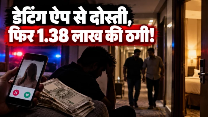 ग्वालियर में गे डेटिंग ऐप से ठगी, युवक से दोस्ती कर होटल में दी 'नकली क्राइम ब्रांच' की रेड, न्यूड वीडियो बनाकर लूटे 1.38 लाख