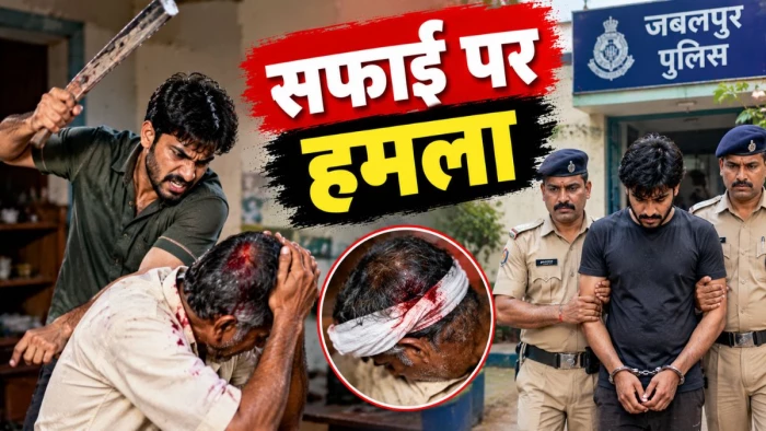 जबलपुर में सफाई की बात पर भड़का, पिता के सिर पर पटे से हमला करने वाला आरोपी पुत्र गिरफ्तार