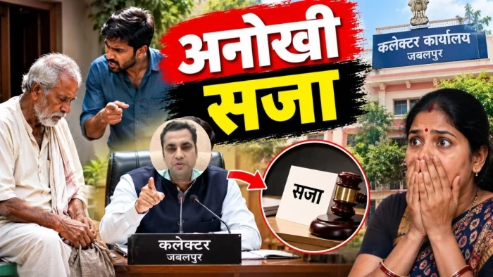 पिता को घर से निकालने पर बेटे को फटकारा, जबलपुर कलेक्टर ने सुनाई अनोखी सजा; बहू के उड़ गए होश