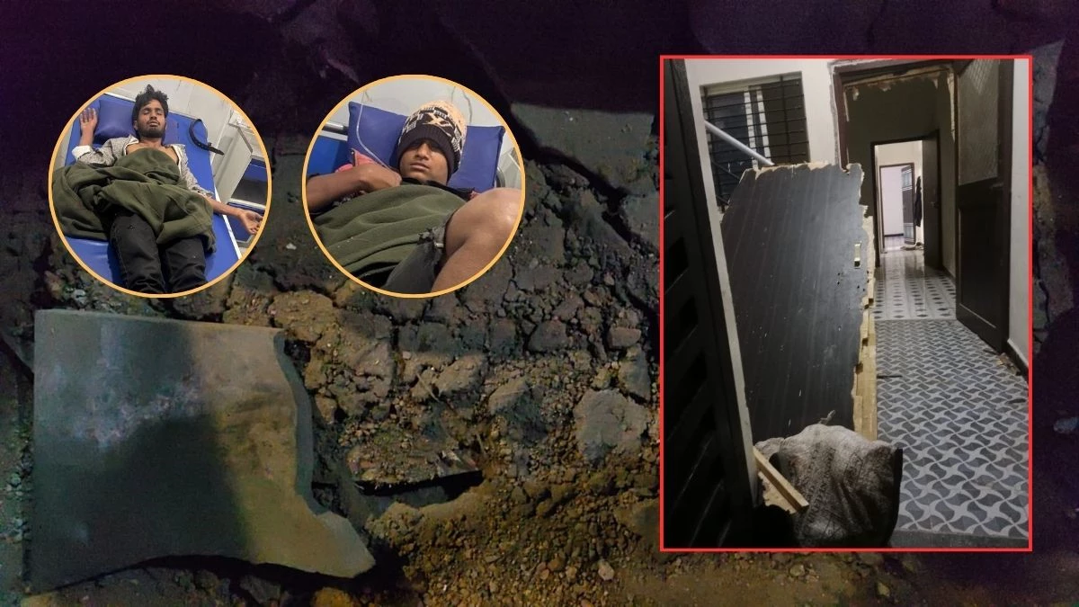 रतलाम में सैप्टिक टैंक में बनी गैस से चैंबर में ब्लास्ट, दो घायल; मकान के खिड़की-दरवाजे भी टूटे