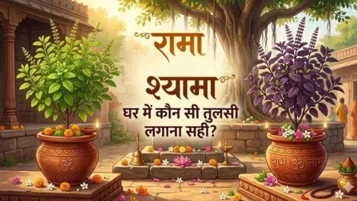 रामा और श्यामा तुलसी में क्या है अंतर, आपके घर के लिए कौन सी है सबसे शुभ? जानें सही दिशा और धार्मिक महत्व