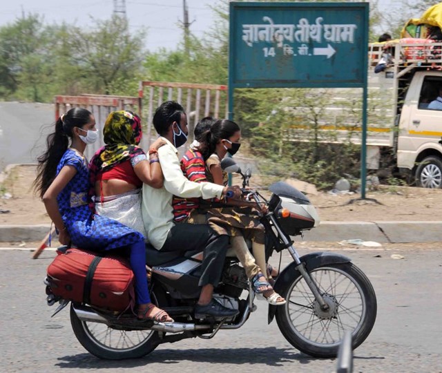 एक-दो नहीं पांच सवारी
