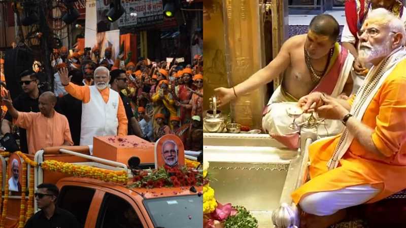 LIVE PM Narendra Modi Roadshow: PM मोदी ने 3 घंटे में पूरा किया 5 किमी लंबा रोड शो, बाबा विश्वनाथ का लिया आशीर्वाद - LIVE PM Modi Varanasi RoadShow: PM Modi road