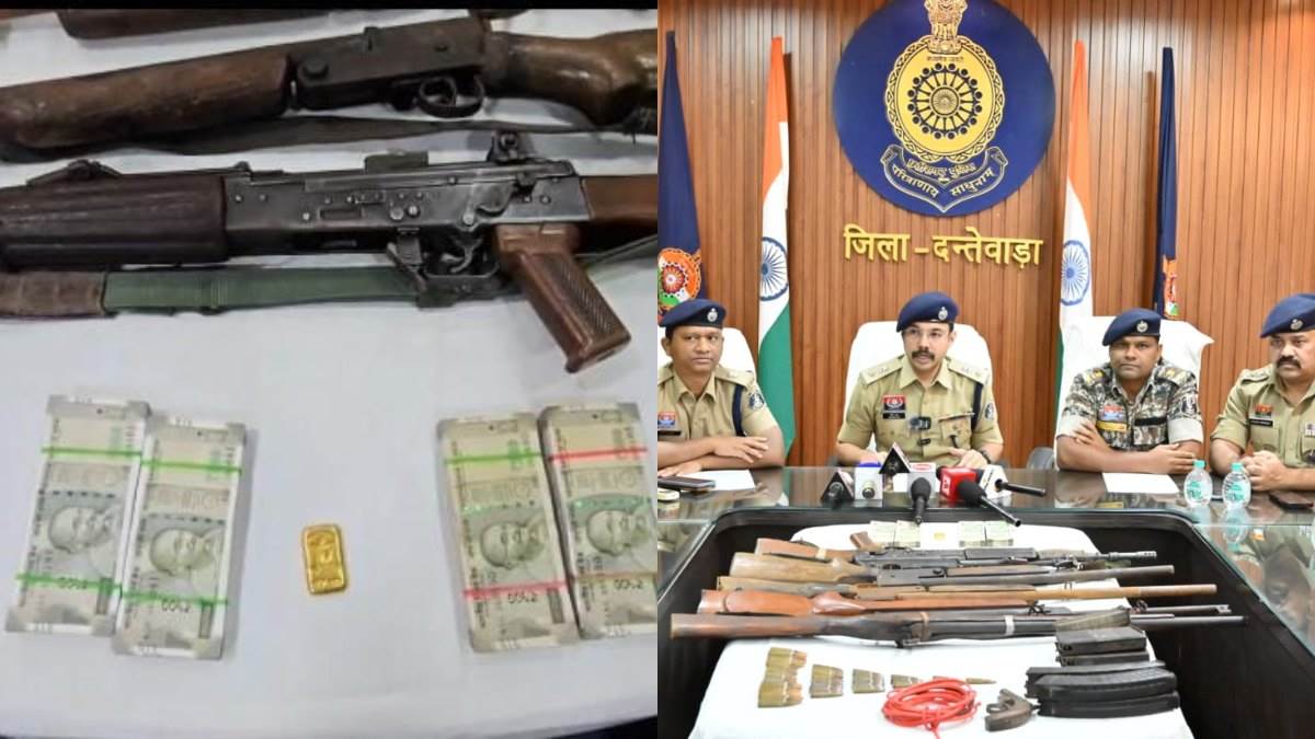 दंतेवाड़ा में नक्सलियों का बड़ा डंप बरामद, आत्मसमर्पित माओवादियों की...